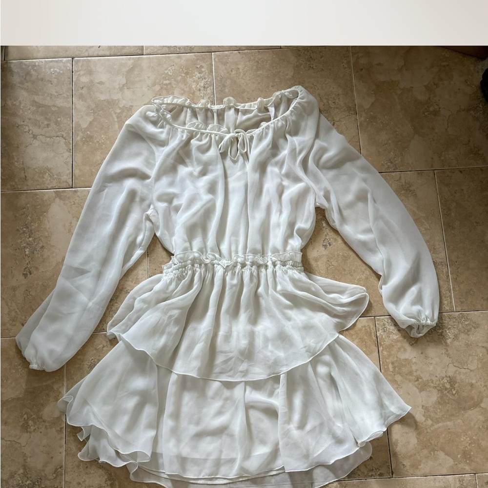 Aritzia White Babydoll Dress